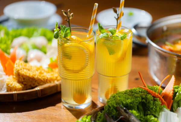 Vietnamský ľadový čaj v GAO Restaurant